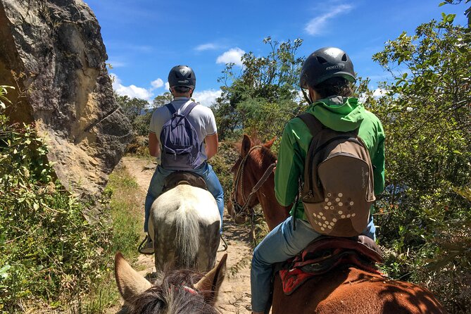 Andes Mountains Horseback Riding - Half Day - A waterfall, open fields, and small local details