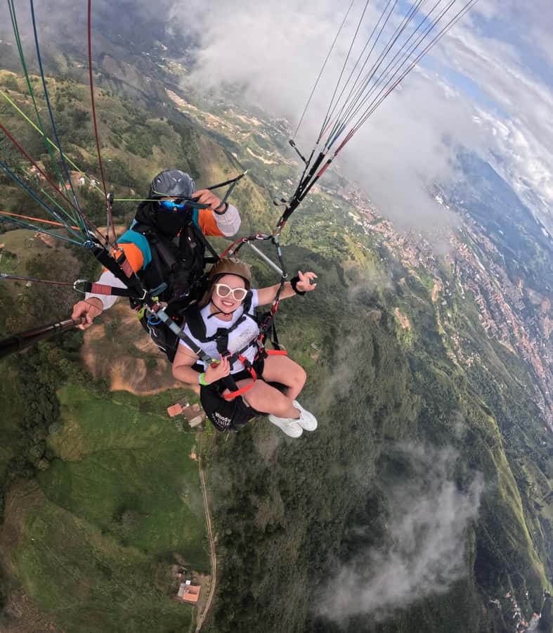 Bello: Paragliding in Medellín - The Launch Area at El Voladero
