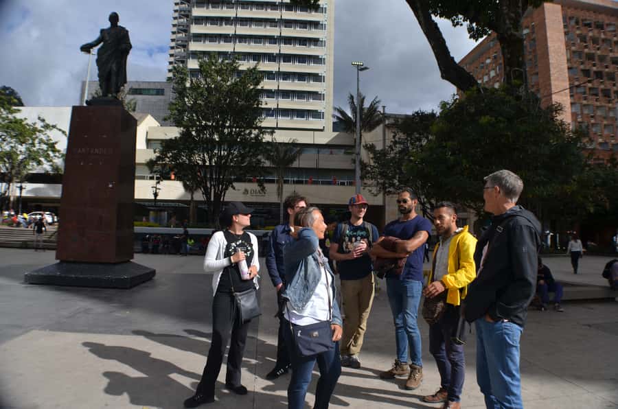 Bogotá: 3-Hour Private Tour of La Candelaria - Santander Square links old Bogotá with the modern city