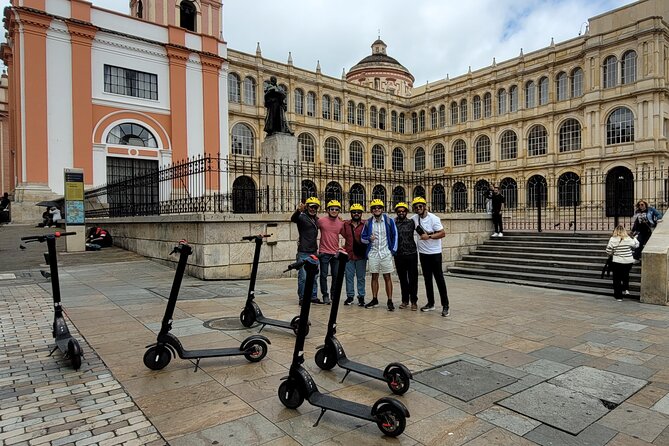 Bogota scooter tour - Parque de los Periodistas and García Márquez