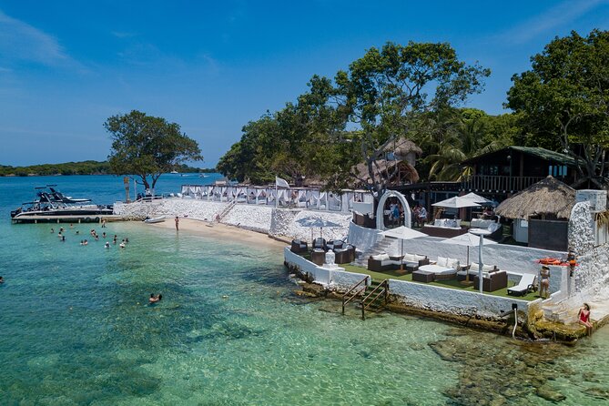 Bora Bora Cartagena Beach Club Full Day Experience - Arriving at Bora Bora Beach Club on Isla Grande