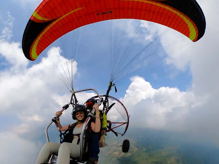 Cali: Paratrike Flight - Paragliding - The Ride to the Takeoff Area