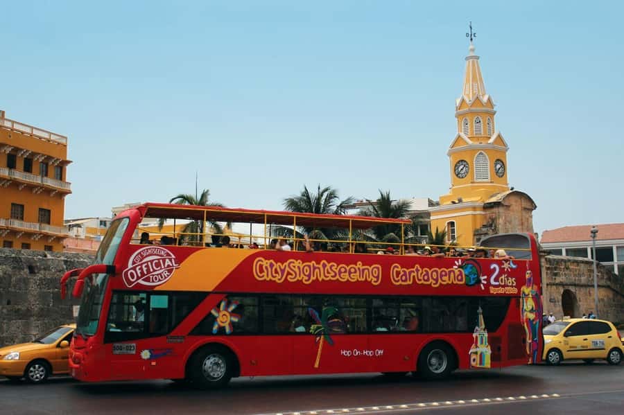 Cartagena: City Sightseeing Hop-On Hop-Off Bus Tour & Extras - Stop 1: Torre del Reloj