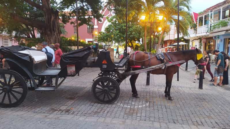 Cartagena: COLLONIAL HORSE DRAWN CARRIAGE by THE OLD CITY - Meeting at Navy Park beside the Naval Museum