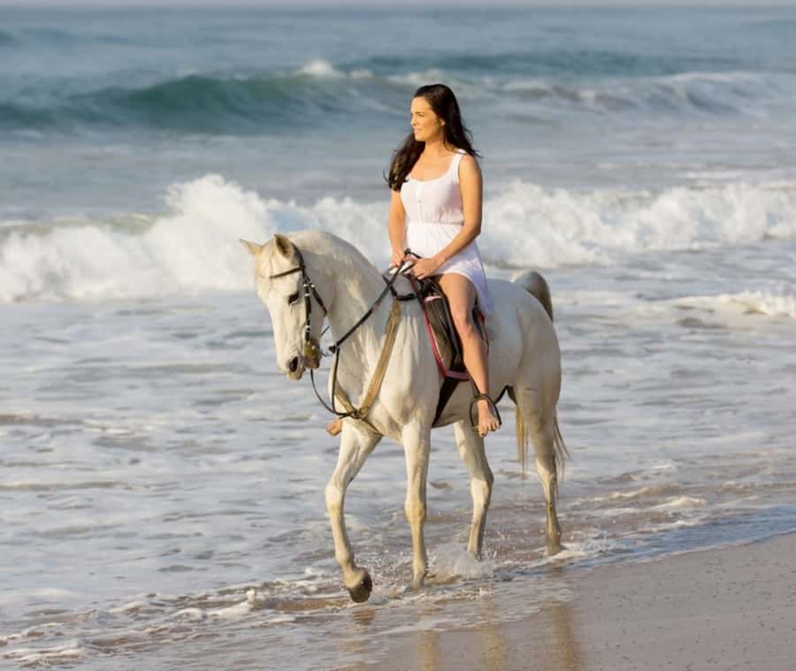 Cartagena: Horseback Riding on the Beach at Sunset - Getting comfortable in the saddle