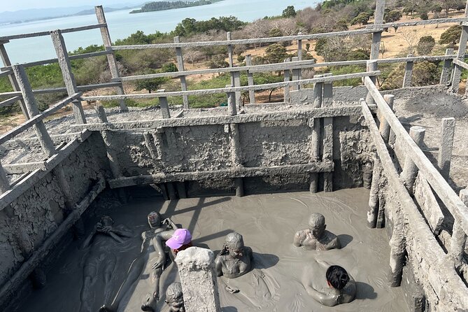 Cartagena Mud Volcano Tour — VIP Exclusive Crowd-Free Access! - Rinsing Off at the Lagoon