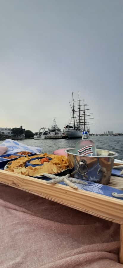 Cartagena: Private Sunset and Night Boat Tour - Passing the Convention Center and Naval Base