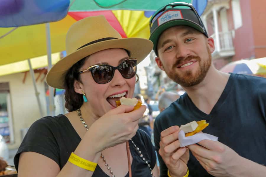 Cartagena: Street Food Walking Tour - Plantain, fruit, sausage, empanadas, and ceviche