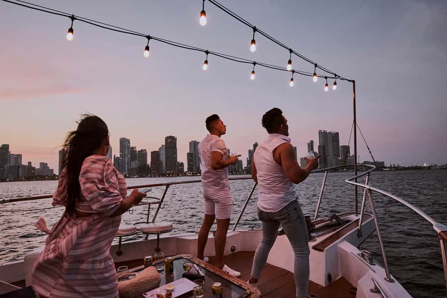 Cartagena: Sunset Cruise with Open Bar - Bocagrande from the bay, Cartagena’s modern face