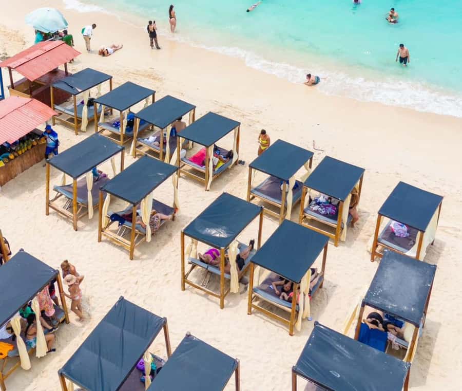 Daytour to Playa Tranquila VIP with Parasols, Lunch by bus! - From Cartagena’s hotel zones to Barú