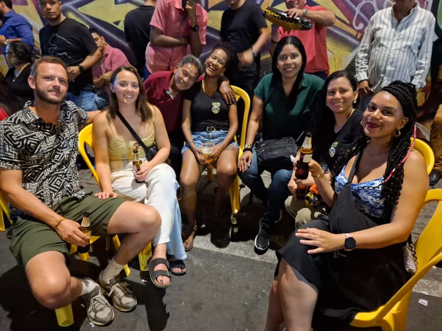 Friday Salsa Pub Crawl in Cali - Walking 15 minutes toward Flavor Street