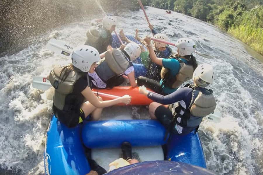 From Bogota: White Water Rafting Experience - Safety briefing before the first rapid