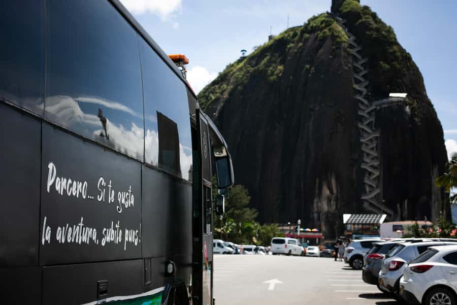 From Medellin: Guatape El Peñol with boat + gastronomic tour - Leaving El Poblado for Marinilla