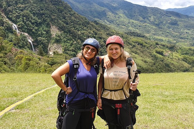 Fun RAFTING + Awesome PARAGLIDING over giant waterfalls from MEDELLIN - From Medellín to Cocorná at 9:30 a.m.