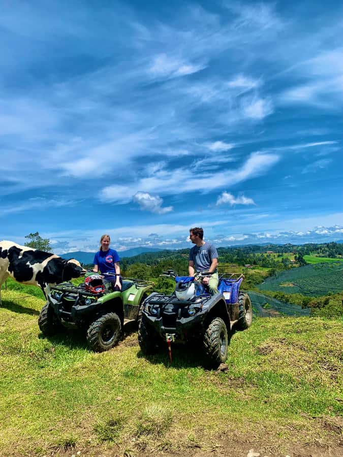 Medellin: ATV Tour 3 Mountains - The waterfall stop and ecological trail