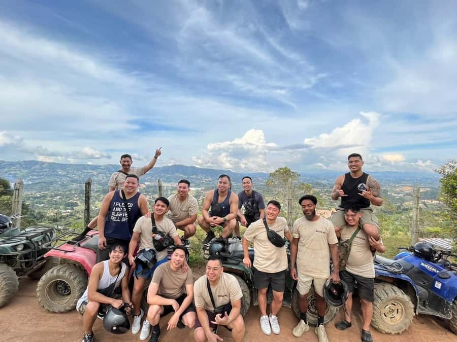 Medellin: ATV Tour 3 Mountains - Riding through farms, fields, and forest
