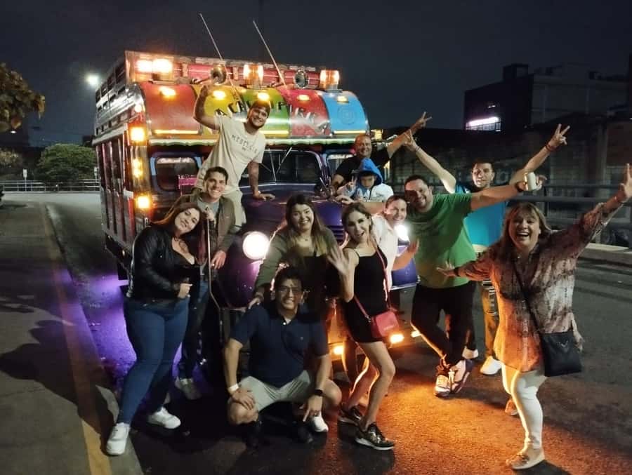 Medellin: Party Bus with DJ & Street Food Tastings - The Gilberto Echeverri Mejía Bridge