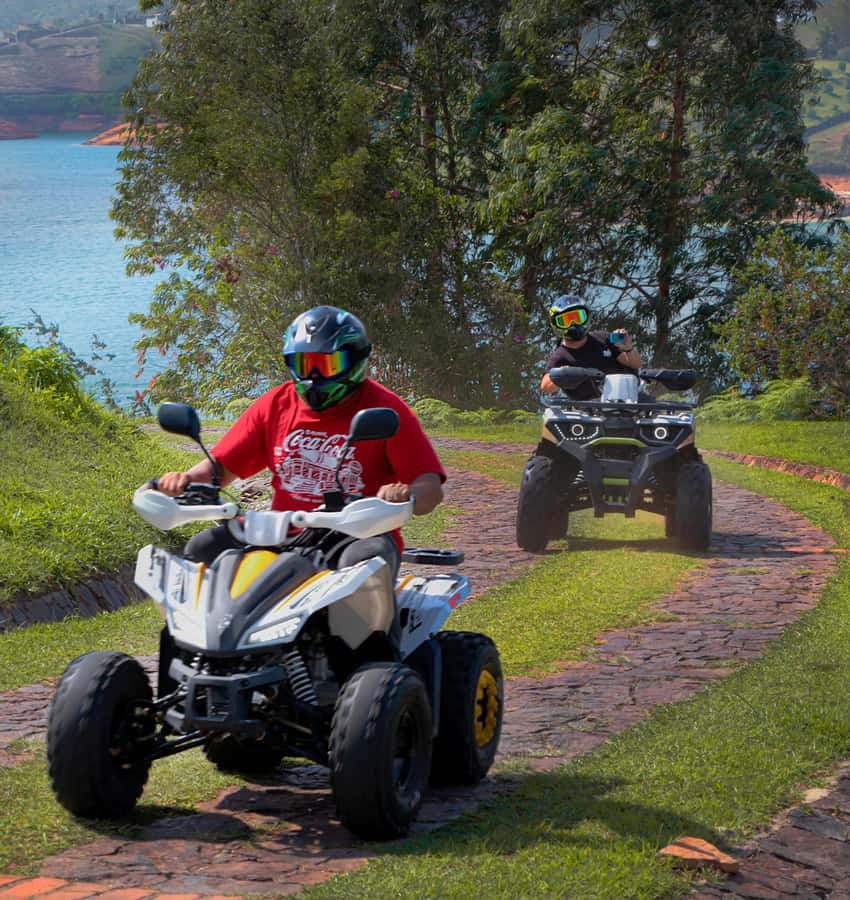 Pablo Escobar Mansion+Paintball+Boat+ATV (Private Guatape) - Walking the colorful streets of Guatape