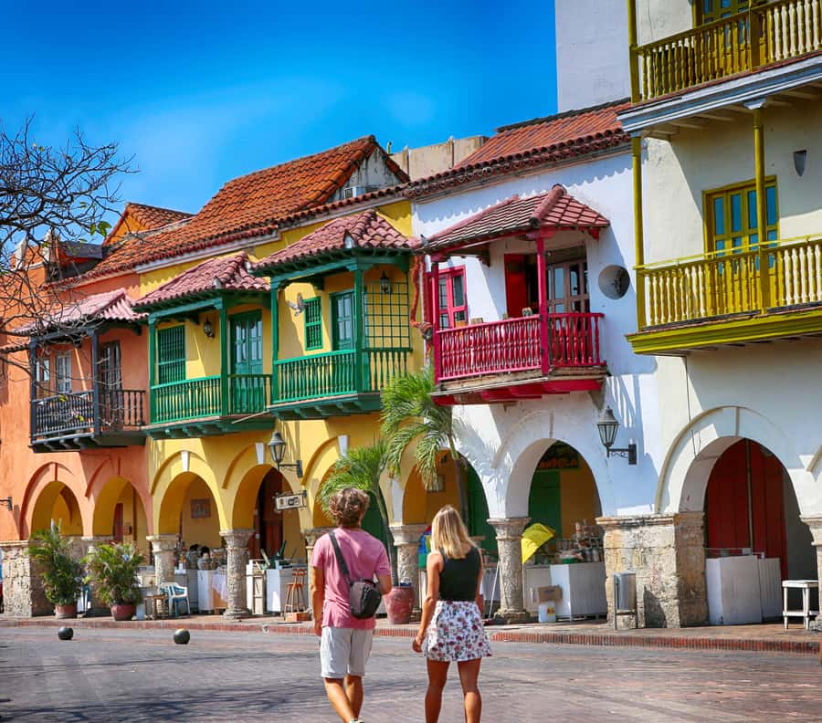 Private Street Food Tour in Walled City and Getsemani - Walking beneath the Clock Tower
