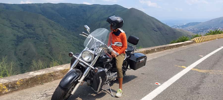 Private Tour on a 1100cc Cruiser Motorcycle - Jairo Varela Square begins the city portion