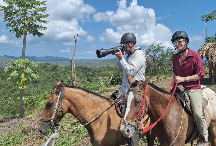 Scenic Horseback Ride in Tropical Mountain Reserve - The parrot and macaw center explains the work behind the ride