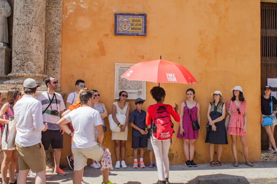 Shared Old Cartagena & Getsemani Tour with Wireless System - Plaza de la Trinidad, where Getsemaní feels personal