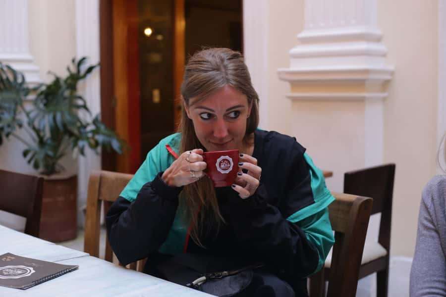 Shared Tour Bogota's Street Local Food - Ajiaco shows you how locals eat a classic