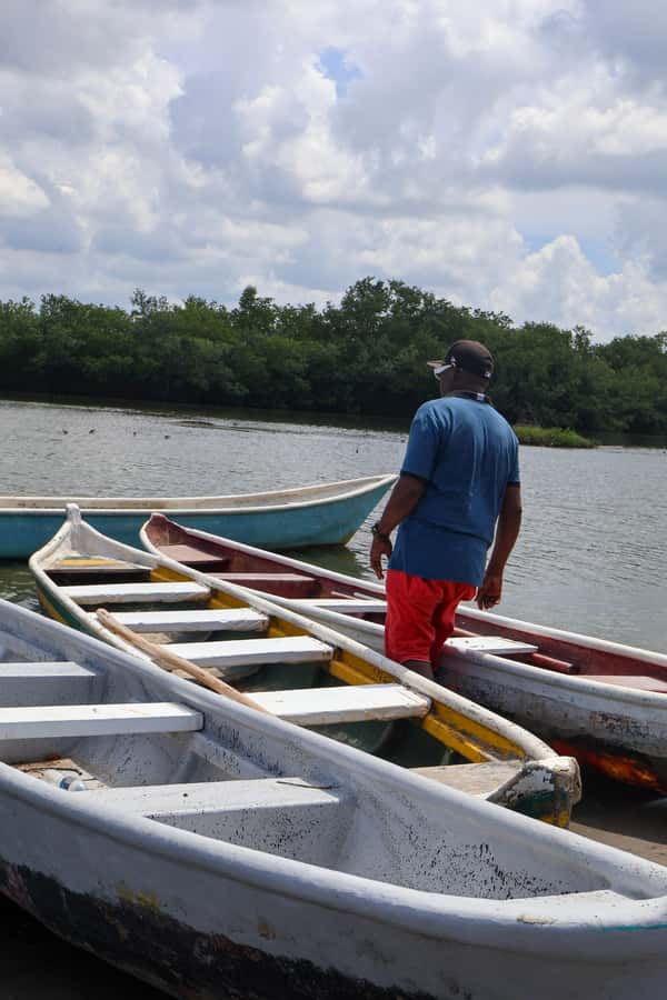 Typical lunch on beach, mangrove tour & fishing with natives - A substantial lunch beside the sea